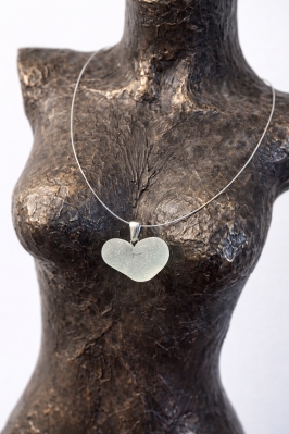 Sea Glass Heart Necklace