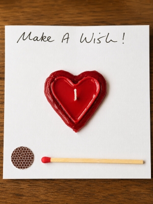 Heart Candle Card