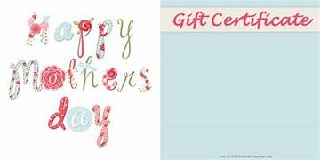 Mothers Day Gift Voucher