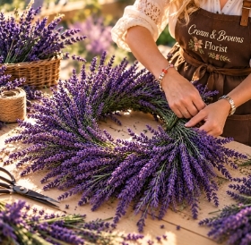 AUGUST  Fresh Lavender Wreath Workshop
