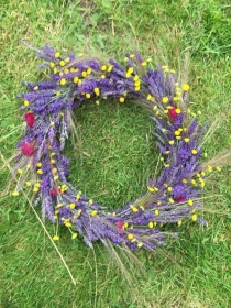 August Fresh Lavender Wreath
