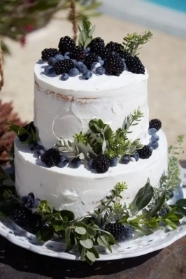Summer Berries wedding Cake
